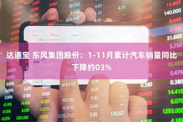 达道宝 东风集团股份：1-11月累计汽车销量同比下降约03%