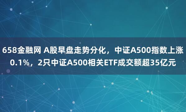 658金融网 A股早盘走势分化，中证A500指数上涨0.1%，2只中证A500相关ETF成交额超35亿元