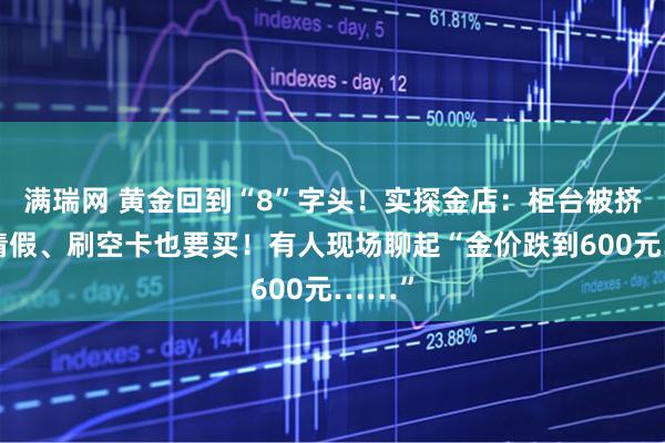 满瑞网 黄金回到“8”字头！实探金店：柜台被挤爆！请假、刷空卡也要买！有人现场聊起“金价跌到600元……”